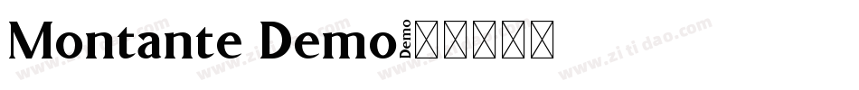 Montante Demo字体转换
